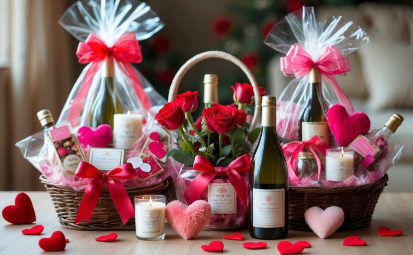 Romantic gift baskets for presents for boyfriends